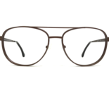 SEE Eyeglasses Frames 6326 C2 Matte Brown Aviators Thick Rim 58-17-140 - $93.28