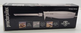 *D) Proctor Silex 74311PS Easy Slice Electric Knife - White - $184.34 MXN