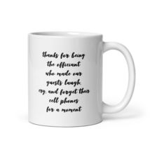 Best Officiant Ever Coffee Mug Keepsake From Bride &amp; Groom With Sentimental Quot - £15.72 GBP+