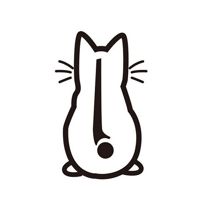 1PC Cute Kitty Cat Car Windshield Wiper Vinyl Art Sticker Decor Lovely  Cat Mura - £66.19 GBP