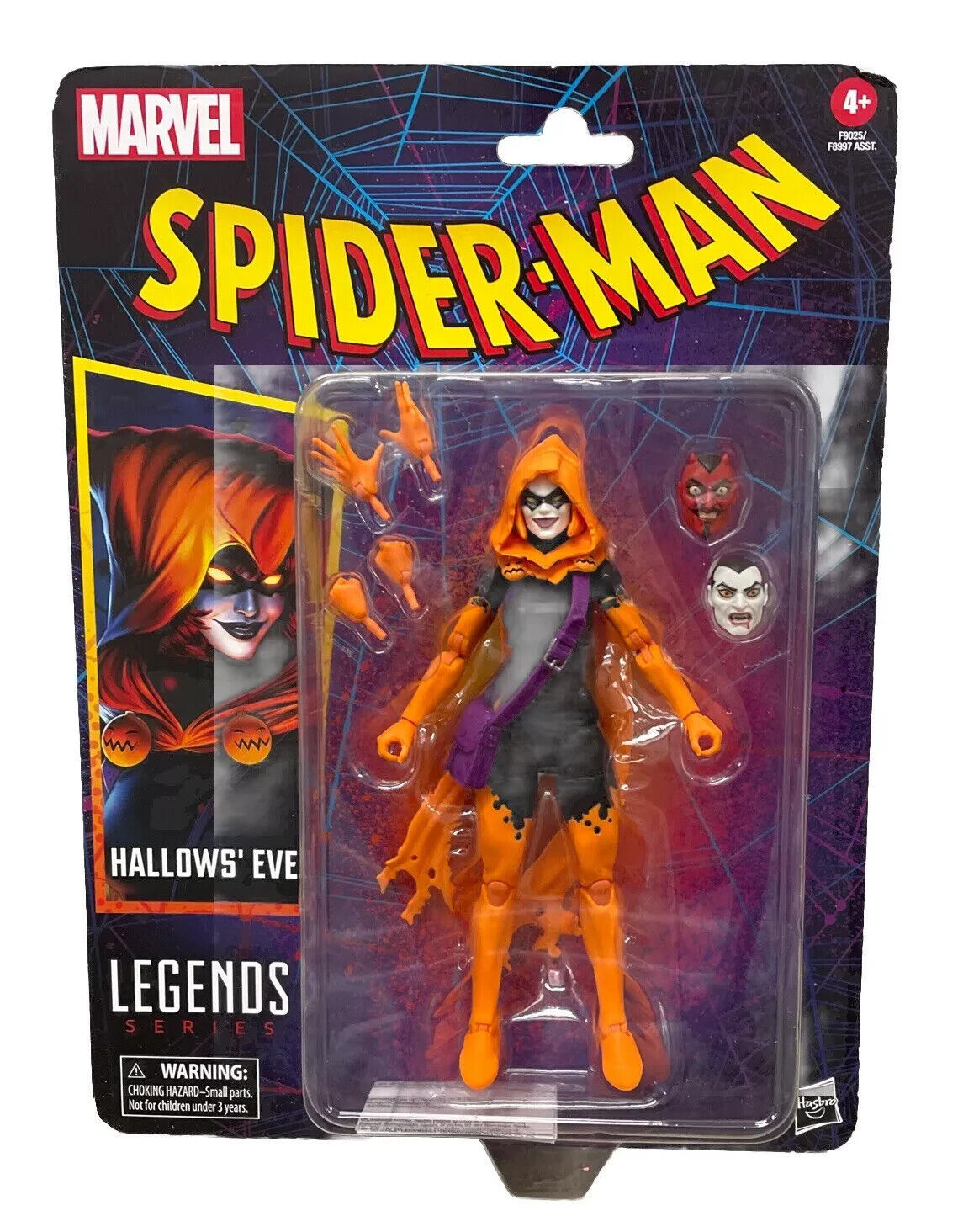 Marvel Spider-Man Legends Series Retro Hallows&#39; Eve 6 Inch Action Figure - $24.70