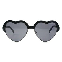 Bolded Top Heart Shape Sunglasses Cute Half Rim Love Shades - £8.78 GBP