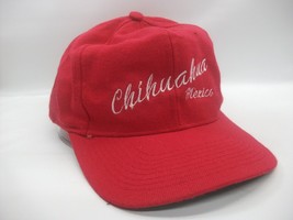 Chihuahua Mexico Script Hat Vintage Red Spell Out Snapback Baseball Cap - £15.84 GBP