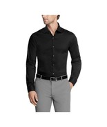 Kenneth Cole Reaction Men&#39;s Dress Shirt Slim Fit Techni-Cole Black-XL17 ... - $554.35 MXN