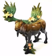 Green Tree Moose Figurine Sculpture 12&quot; Retired NIB - £37.32 GBP