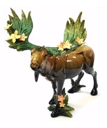 Green Tree Moose Figurine Sculpture 12&quot; Retired NIB - £37.61 GBP