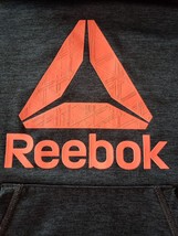 Reebok Brand ~ Youth Size XS ~ Gray &amp; Orange ~ Long Sleeve ~ Hooded Sweatshirt - £11.95 GBP