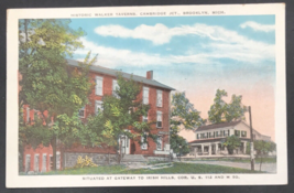Historic Walker Taverns Cambridge Jct Brooklyn MI Michigan Postcard Trade Card - £14.75 GBP