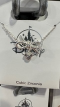 Disney Parks Mickey Mouse Icon Cubic Zirconia Silver Color with Bow Neck... - $596.33 MXN