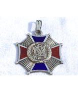 Sterling Enamelled Fob Fraternal Organization Militaria Engrav No 12  Ci... - $54.04