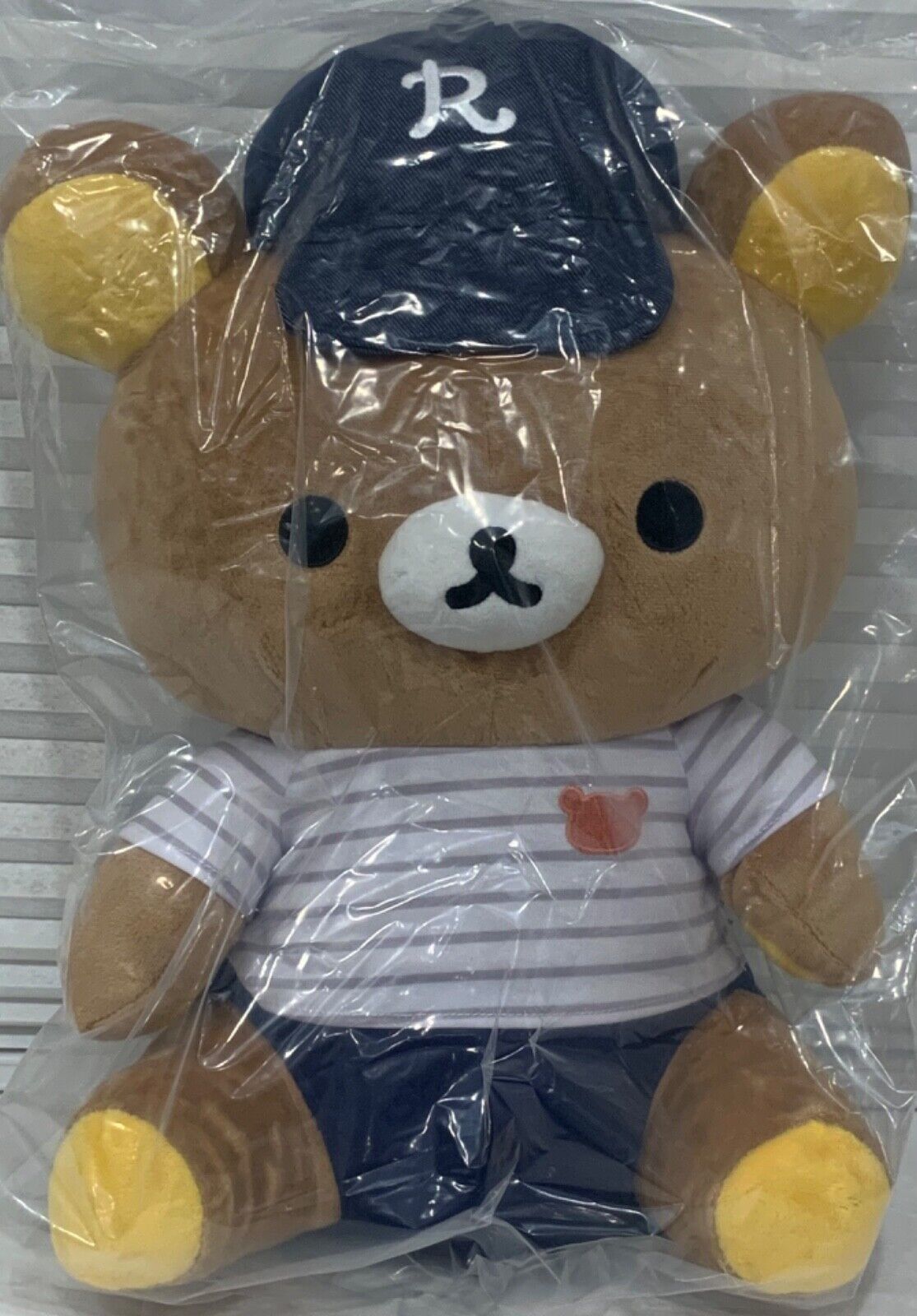 Authentic San-X Rilakkuma Bear in Shirt & Hat or Cap Overalls Plush Toy 15" NEW - $39.99
