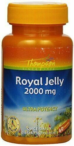NEW Thompson Royal Jelly Ultra Potency 2000 Mg for Nutritive Support 60 Capsules - $24.74