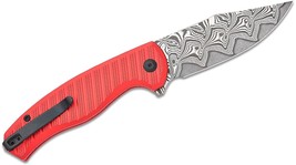 CIVIVI Knives Stormhowl Button Lock Flipper Knife 3.3&quot; Damascus Clip Poi... - $155.20