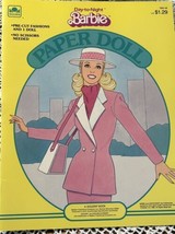 Golden Mattel Vintage Day To Night Barbie Paper Doll Book 1985 Uncut - $19.80