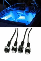4x Blue LED Boat Light Waterproof Outrigger Spreader Transom Underwater ... - £13.86 GBP