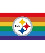 Pittsburgh Steelers Pride Flag 3x5ft Banner Polyester American Football 035 - $341.18 MXN