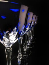 Faberge Regency Goblets in Cobalt  Blue Crystal image 11