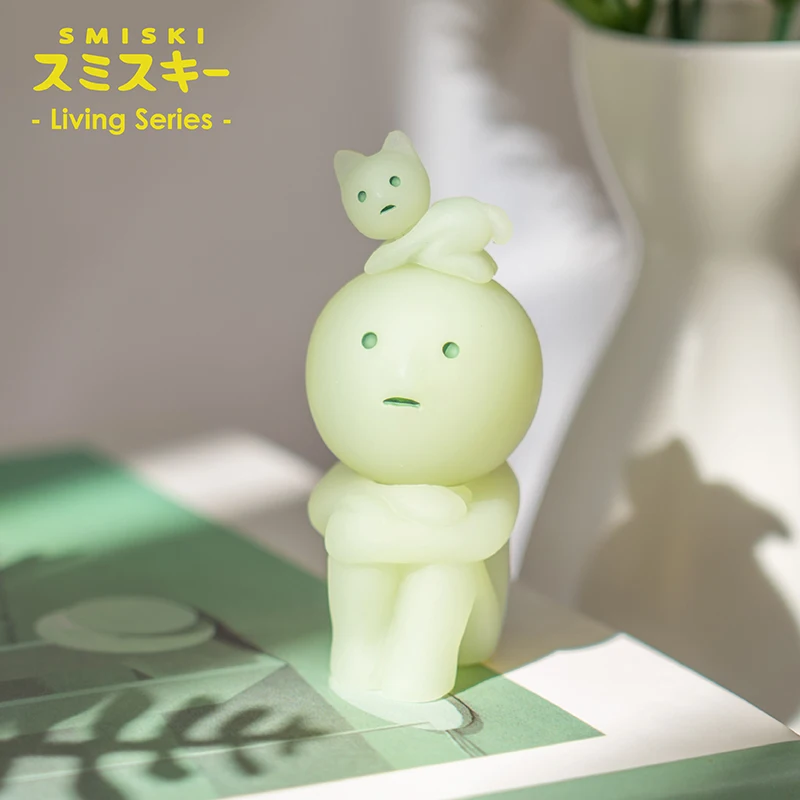 Gel smiski living series noctilucent cute doll surprise box mini figure desk decoration thumb200