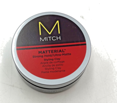 Paul Mitchell Mitch Matterial Strong Hold Ultra Matte Styling Clay 3 oz - £23.70 GBP