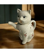 Vintage Oriental Ceramic Kitty Fat Cat Teapot Tea Pot Made In China - $281.97 MXN