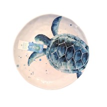 Sigrid Olsen Sea Turtle Dinner Plate 9-inch Melamine Blue White 1-pc Gif... - $279.04 MXN