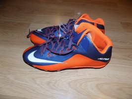 Men's Size 15  Nike Skin Alpha Blue Orange Football Cleats Shoes New - £38.48 GBP