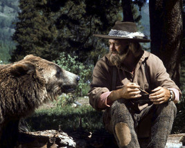 The Life And Times Of Grizzly Adams Dan Haggerty With Giant Bear 8X10 Photo - £7.84 GBP