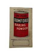 Vintage Rumford Baking Powder Promotional Cookbook Ephemera Booklet u - £11.35 GBP