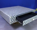 hand made item, bone inlay coffee table, living room table, home decore ... - $1,260.86