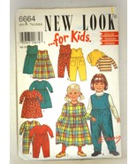 New Look for Kids 6664 Sewing Pattern Romper Dress &amp; Top Size A 1/2 - 4 - £7.88 GBP