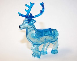 Clear Blue Magic Christmas Reindeer Building Minifigure Bricks US - $8.58