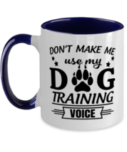 Dogs Mugs Dog Training Voice Navy-2T-Mug  - £14.43 GBP
