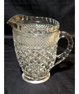Vintage ANCHOR HOCKING 5.5” Pint Tea Water Pitcher Jug WEXFORD CLEAR Pat... - €10,40 EUR