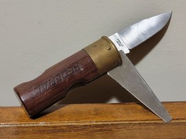 Federal Wood Grain 12 Ga Pheasant Shotgun Shell Shaped 2 Blade 2.5&quot; Pocket Knife - £25.31 GBP