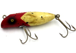Vintage South Bend Bass-O&#39;Bite Fishing Lure Red White - £6.29 GBP