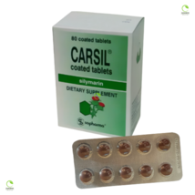 Carsil 22.5mg Silymarin Natural Detox and Liver Protection 80 tab. 1/3/5... - $22.34+