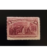 1893 8c Columbus Restored to Favor, Magenta Scott 236 Mint F/VF Hinged - $187.73 MXN