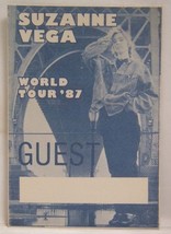 SUZANNE VEGA - ORIGINAL VINTAGE CONCERT TOUR CLOTH BACKSTAGE PASS **LAST... - $10.00
