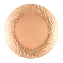 Arcoroc Rosaline Pink Torsade Swirl Dinner Plate 8 7/8”Glass Luminarc France - £7.64 GBP