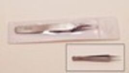 Quality Tweezers 3.5'' Straight with Pointed Tip, Stainless Steel. - $0.98