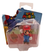 Super Mario Raccoon Mario With Super Leaf 2.5&quot; Action Figure New Jakks P... - $13.67 CAD