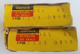 One(1) Box of Garlock Klozure Model 63 - 21158 0898 Seals ~ Two in each box - $23.34