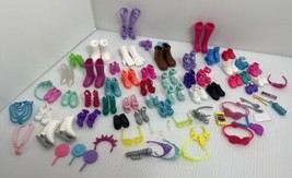 Barbie Shoe &amp; Accessories Lot 40 Pairs of Shoes 32 Accessories Some Chel... - $30.39