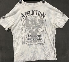 Affliction Live Fast Mens American Customs Motors Garage Built T-Shirt W... - £17.84 GBP