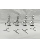 Lot Of (4) Vintage Historical Charging Infantry Lead Miniatures 2-3&quot; - $24.74