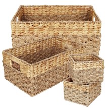 Set Of S,M,L - Wicker Storage Basket, Woven Basket, Baskets For Organizing, Stor - £69.77 GBP