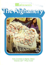 Spinnerin The Afghanery Knit Crochet &amp; Afghan Stitch Vol. 227 1973 Vinta... - £5.90 GBP