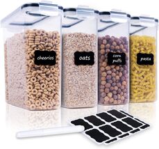 4-Piece Airtight Food Storage Containers – Keep Food Fresh &amp; Organized - $46.48