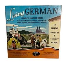 Living German A Complete Language Course On 4 long playing 33.5 Records 40 Lesso - £5.87 GBP