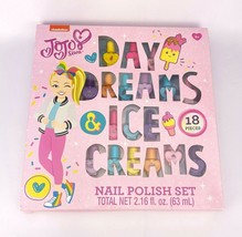 Jo Jo Siwa 18 Piece Nail Polish Day Dreams And Ice Creams Kids Gift Set Hearts - £11.55 GBP